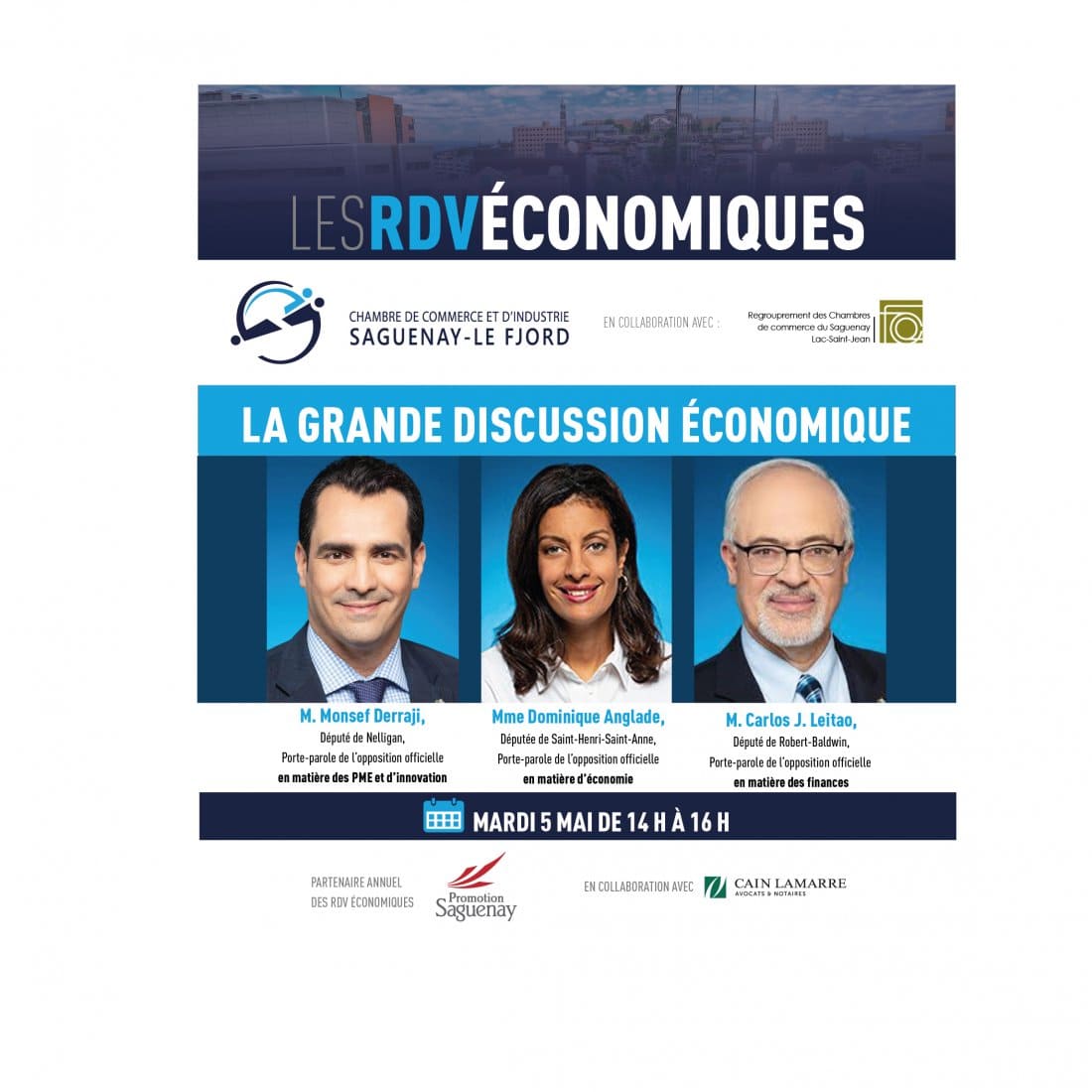 La grande discussion économique - Chambre de commerce et d'industrie Saguenay-Le Fjord